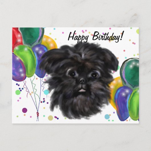 Affenpinscher briefkaart (Voorkant)