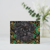 Affenpinscher Briefkaart (Staand voorkant)