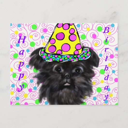 Affenpinscher briefkaart (Voorkant)