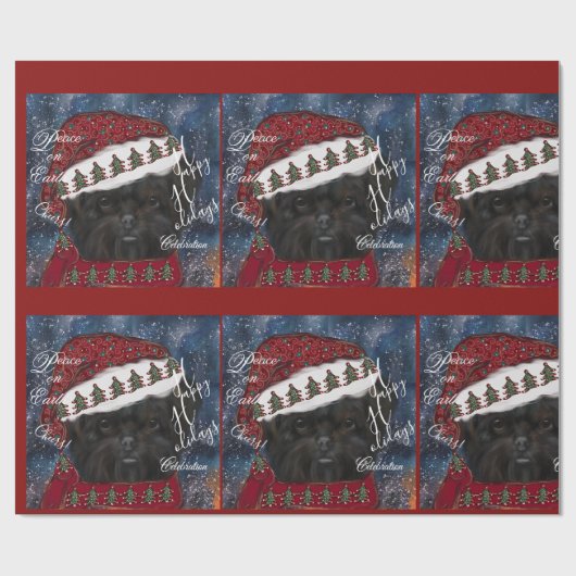 Affenpinscher Cadeaupapier (Vlak)