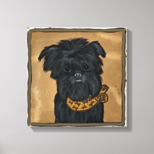 AFFENPINSCHER CANVAS AFDRUK (Voorkant)