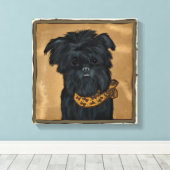 AFFENPINSCHER CANVAS AFDRUK (Insitu (Houten vloer))