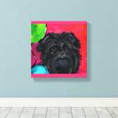 Affenpinscher Canvas Afdruk (Insitu (Houten vloer))