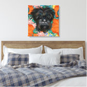 AFFENPINSCHER CANVAS AFDRUK (Insitu (Slaapkamer))