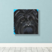 Affenpinscher  canvas afdruk (Insitu (Houten vloer))