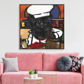 Affenpinscher Chef Canvas Afdruk (Insitu (Woonkamer))