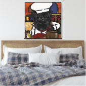 Affenpinscher Chef Canvas Afdruk (Insitu (Slaapkamer))