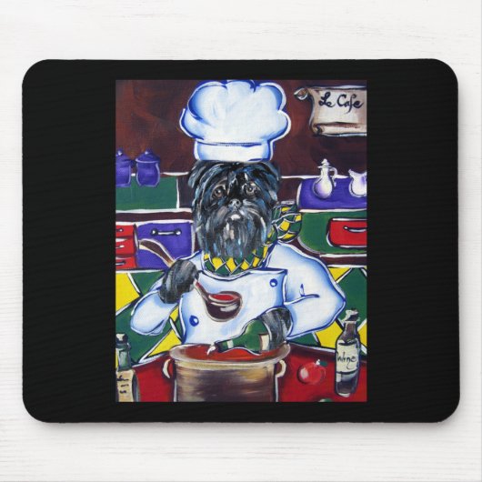 Affenpinscher Chef Muismat (Voorkant)