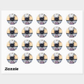 Affenpinscher Chef  Ronde Sticker (Vel)