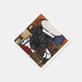 Affenpinscher Chef Servet (Hoek)