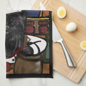 Affenpinscher Chef Theedoek (Quarter Fold)