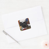 Affenpinscher Chef Vierkante Sticker (Envelop)