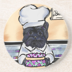 Affenpinscher Chef Zandsteen Onderzetter