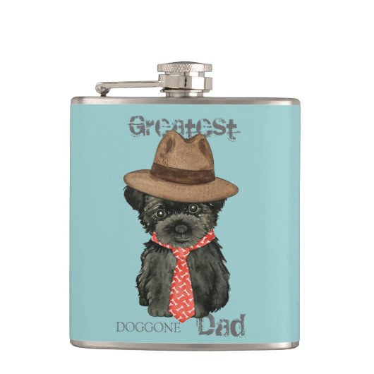Affenpinscher Dad Heupfles (Voorkant)