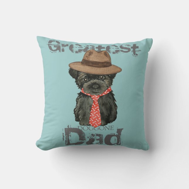 Affenpinscher Dad Kussen (Voorkant)