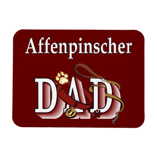 Affenpinscher Dad Magneet (Horizontaal)