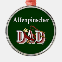 Affenpinscher Dad Metalen Ornament