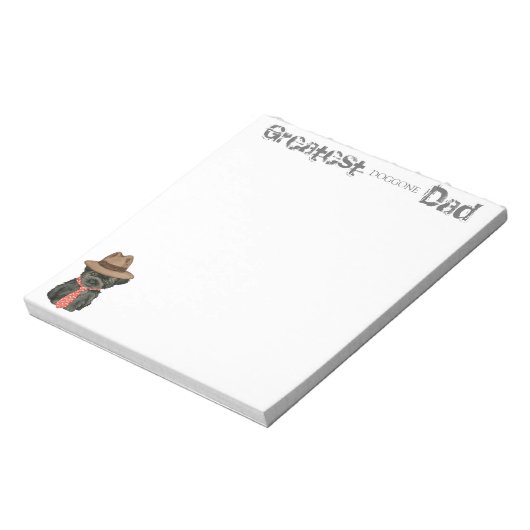 Affenpinscher Dad Notitieblok (Linkerzijde)