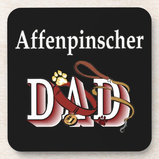 Affenpinscher Dad Onderzetter (Voorkant)
