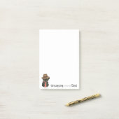 Affenpinscher Dad Post-it® Notes (Op bureau)