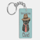 Affenpinscher Dad Sleutelhanger (Voorkant Links)