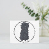 Affenpinscher deuntje briefkaart (Staand voorkant)