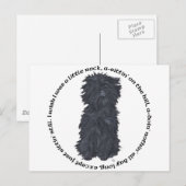 Affenpinscher deuntje briefkaart (Voorkant / Achterkant)