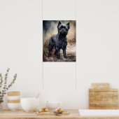 Affenpinscher Dog Art Print Poster (Keuken)