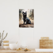 Affenpinscher Dog Art Print Poster (Keuken)