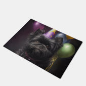 Affenpinscher Dog Birthday-ballonnen Deurmat (Schuin)