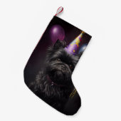 Affenpinscher Dog Birthday-ballonnen Kleine Kerstsok (Voorkant (Hangend))