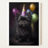 Affenpinscher Dog Birthday-ballonnen Planner (Achterkant)