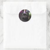 Affenpinscher Dog Birthday-ballonnen Ronde Sticker (Tas)