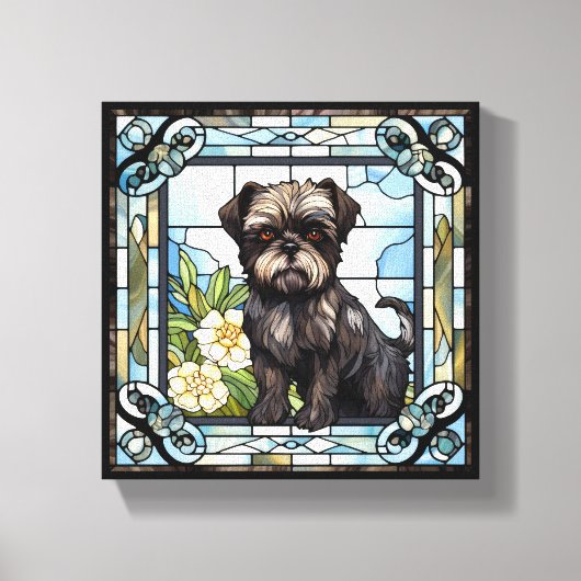 Affenpinscher Dog Canvas Afdruk (Voorkant)