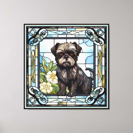 Affenpinscher Dog Canvas Kunst (Voorkant)