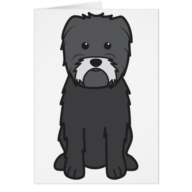 Affenpinscher Dog Cartoon (Voorkant)