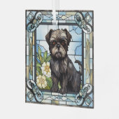 Affenpinscher Dog Glas Ornament (Voorkant links)