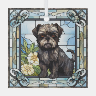 Affenpinscher Dog Glas Ornament