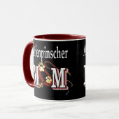 Affenpinscher Dog mama Mok (Voorkant links)