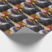 Affenpinscher Dog op een peddel: een Schilderachti Cadeaupapier (Hoek)