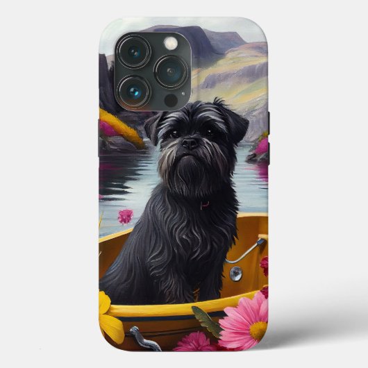Affenpinscher Dog op een peddel: een Schilderachti Case-Mate iPhone Case (Achterkant)