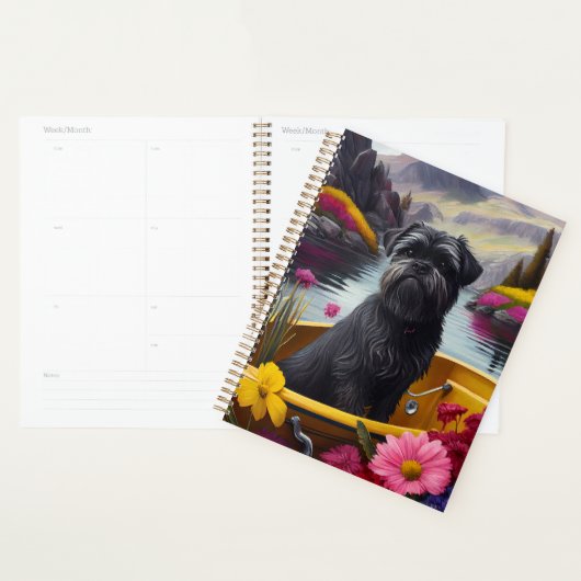 Affenpinscher Dog op een peddel: een Schilderachti Planner (Display)
