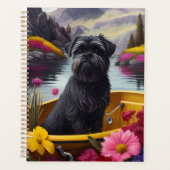Affenpinscher Dog op een peddel: een Schilderachti Planner (Voorkant)