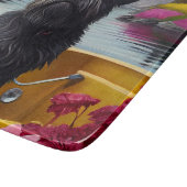 Affenpinscher Dog op een peddel: een Schilderachti Snijplank (Hoek)