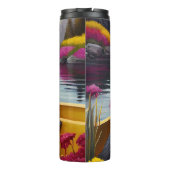 Affenpinscher Dog op een peddel: een Schilderachti Thermosbeker (Achterkant)