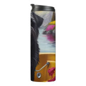 Affenpinscher Dog op een peddel: een Schilderachti Thermosbeker (Geroteerd rechts)