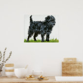 Affenpinscher Dog Portrait Poster (Keuken)