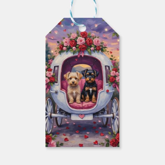 Affenpinscher Dog Valentine's Day Cadeaulabel (Achterkant)