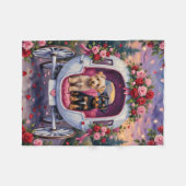Affenpinscher Dog Valentine's Day Fleece Deken (Voorkant (Horizontaal))
