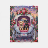 Affenpinscher Dog Valentine's Day Fleece Deken (Voorkant)